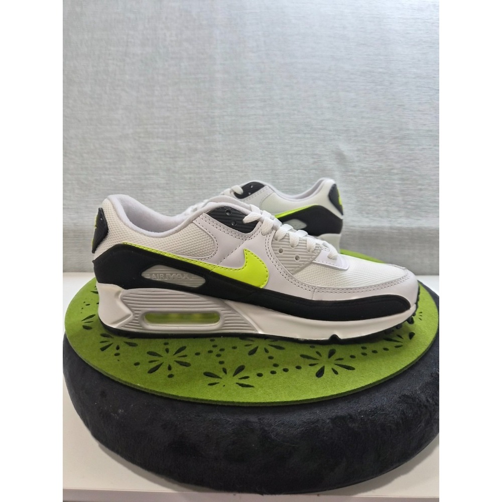 Nike Air Max 90 CZ1846-100 Mens 8.5 Running Shoes White Black Athletic Sneakers - Picture 8 of 14